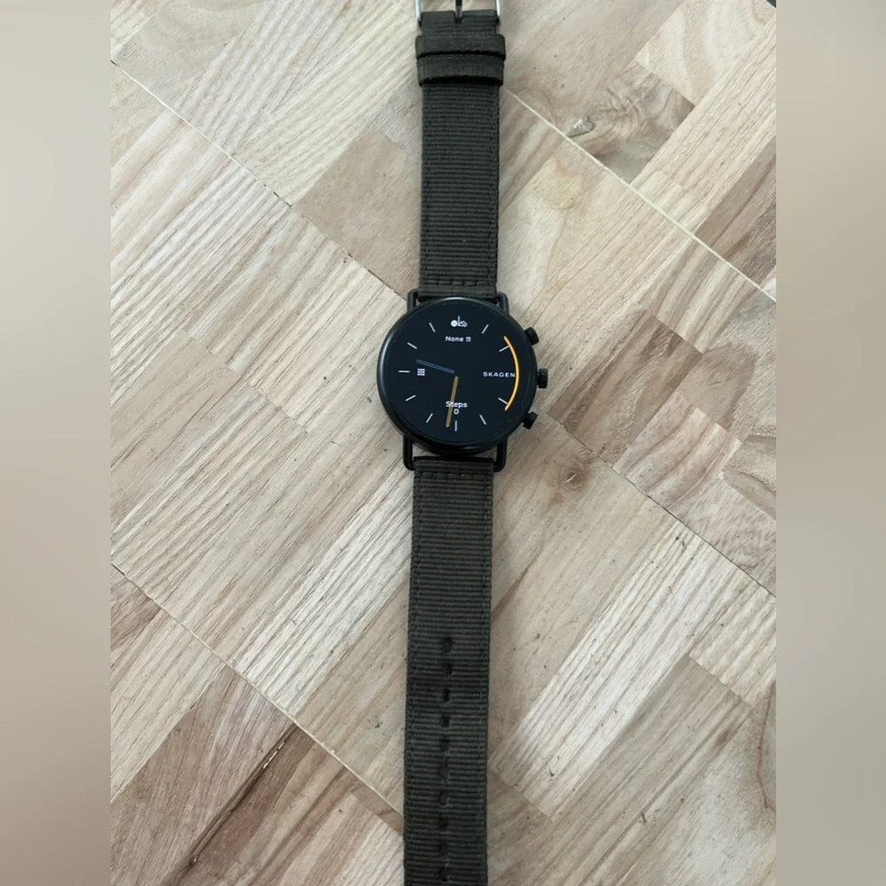 Skagen Falster Gen 2 Smartwatch Wear OS by Google Green Canvas Strap 3ATM